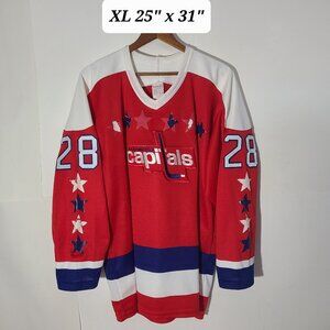 Vintage 90s Washington Capitals CCM By Maska Hockey #28 Slaney XL Men's Jersey